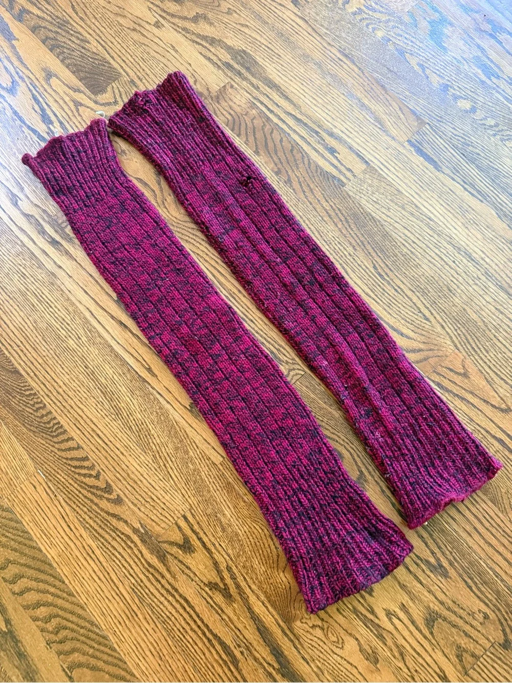 Knit Ribbed Long Leg Warmers